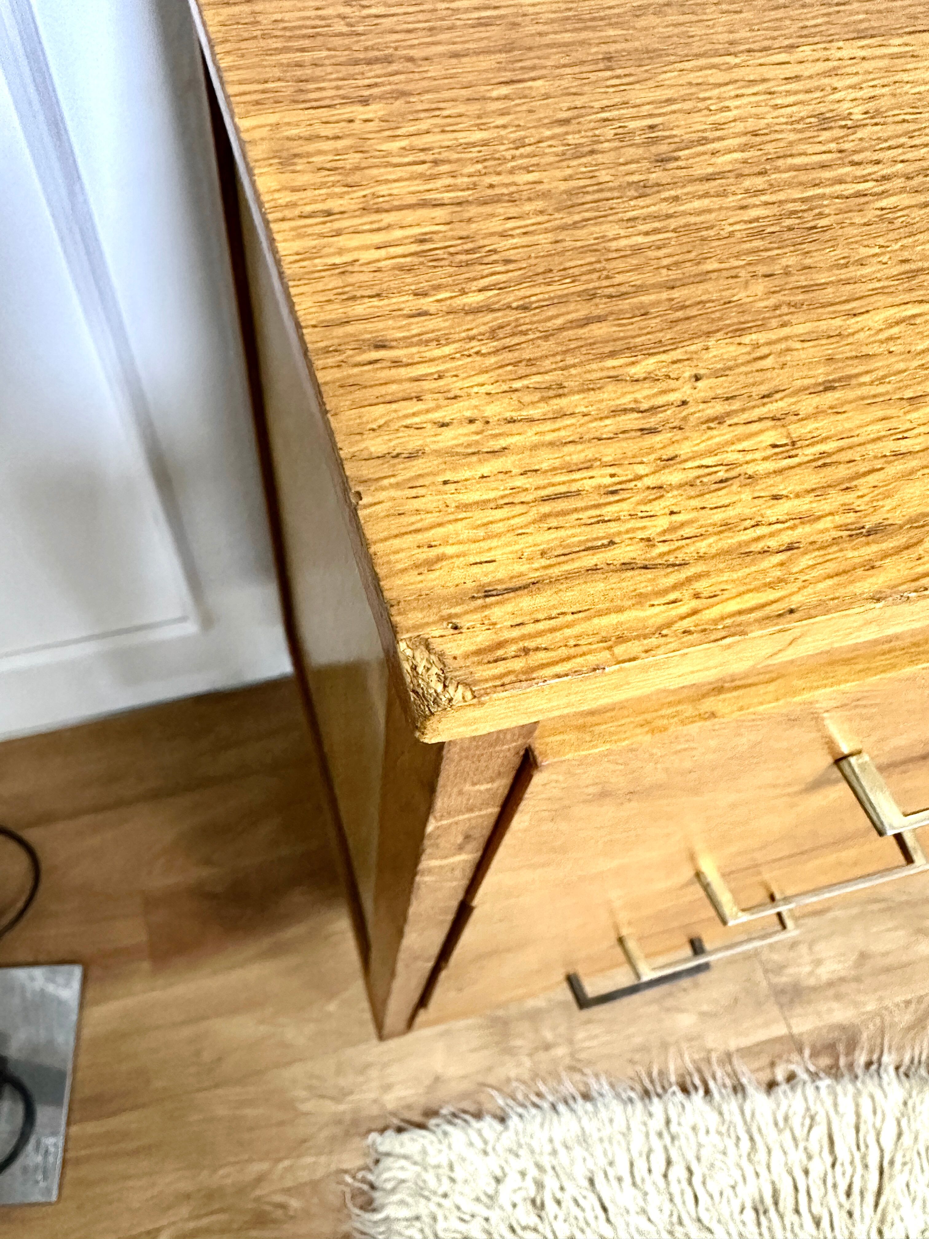 Vintage chest of drawers compass feet