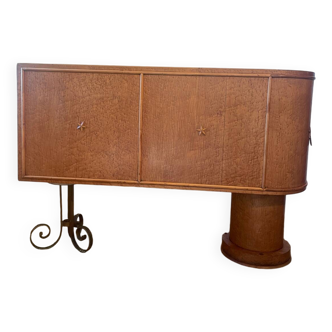 Vintage elm burl counter, 1950