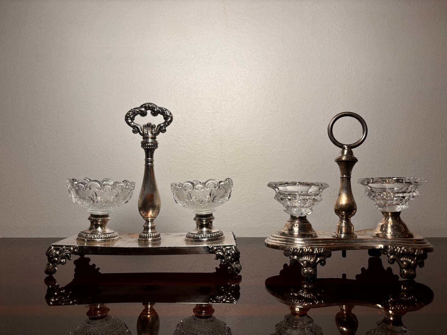 Two double cellars including Baccarat Crystal