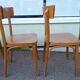 Lot de 6 chaises de bistrot bar en bois