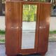 Art Deco wardrobe with mirrored door 145cm