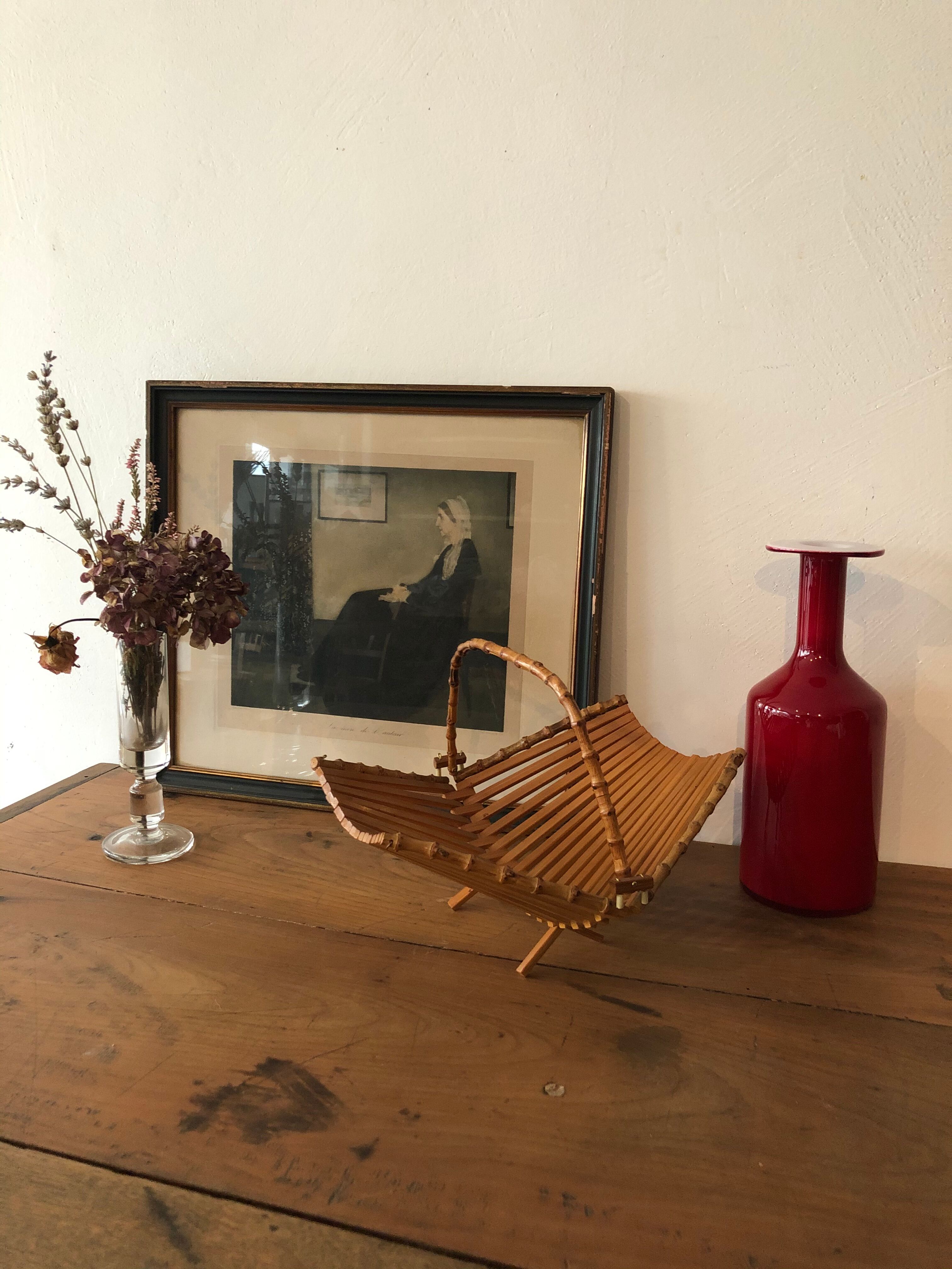 Table basket, folding, vintage