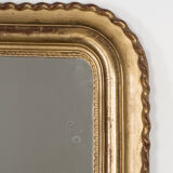 Large 19th c louis philippe mirror with wavy frame 118x171cm