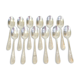 12 large spoonfuls in silver metal LOUIS XV Style MARLY