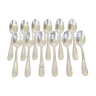 12 large spoonfuls in silver metal LOUIS XV Style MARLY