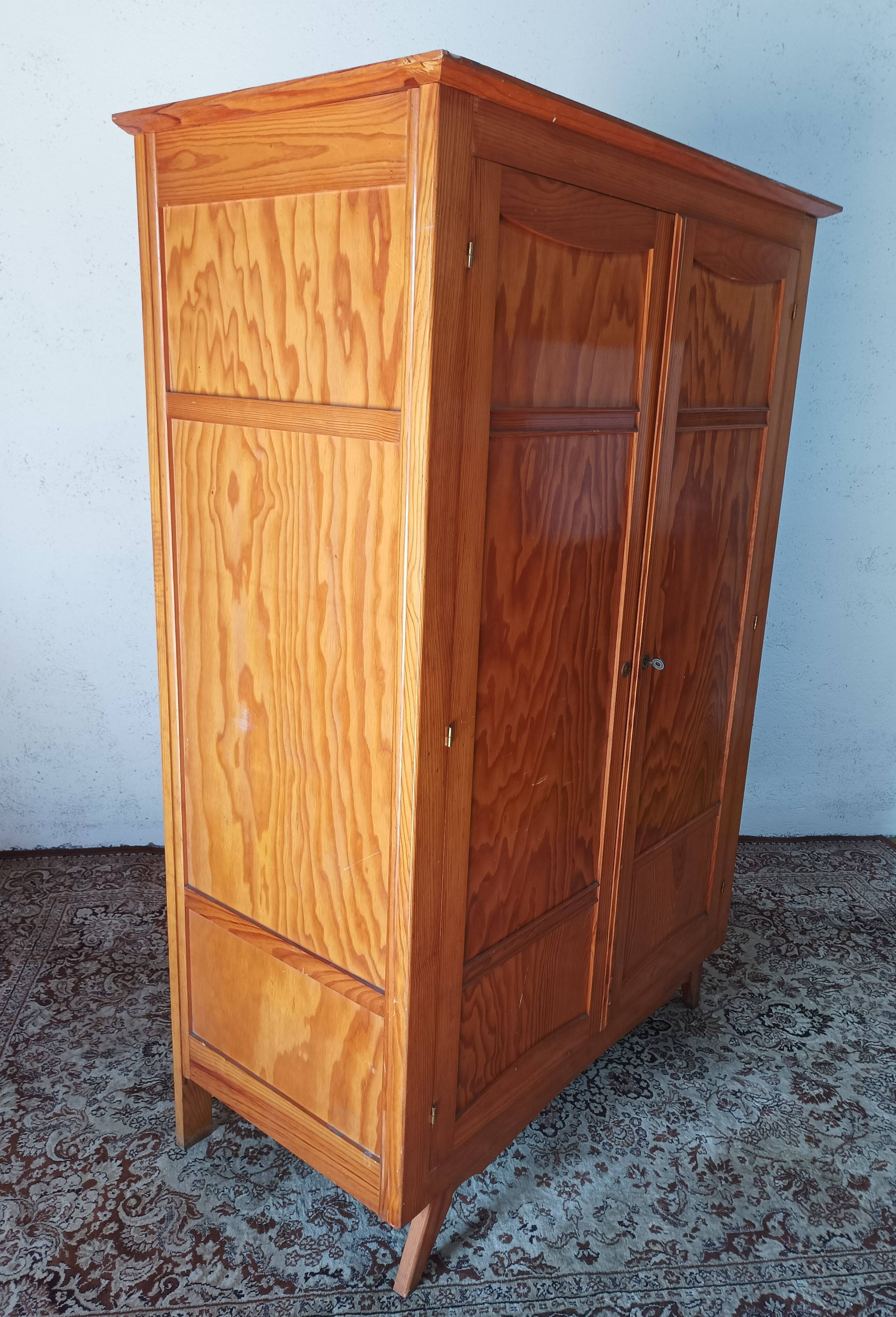 Vintage pine wardrobe