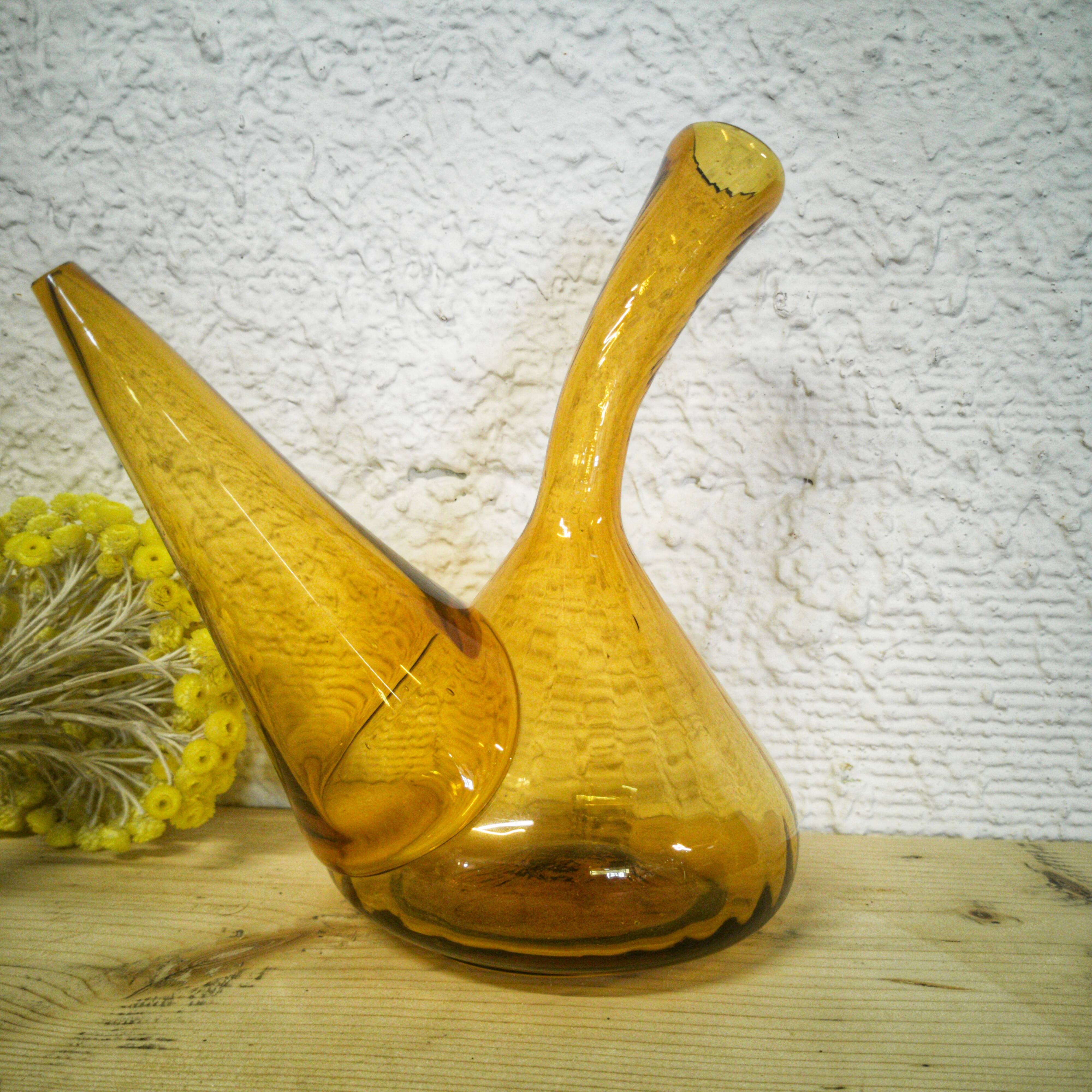 Porró Catalan en verre ambré