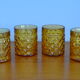 Set of 4 Pernod amber glasses