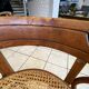 Fauteuil bistrot bureau en bois courbé assise cannée années 30