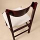 Chaises de gianfranco frattini en palissandre et velours - italie