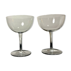 2 tasting champagne glasses - baccarat