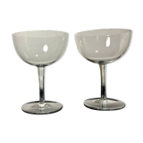 2 tasting champagne glasses Baccarat