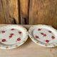 Two old Longwy Bagdad pedestal plates