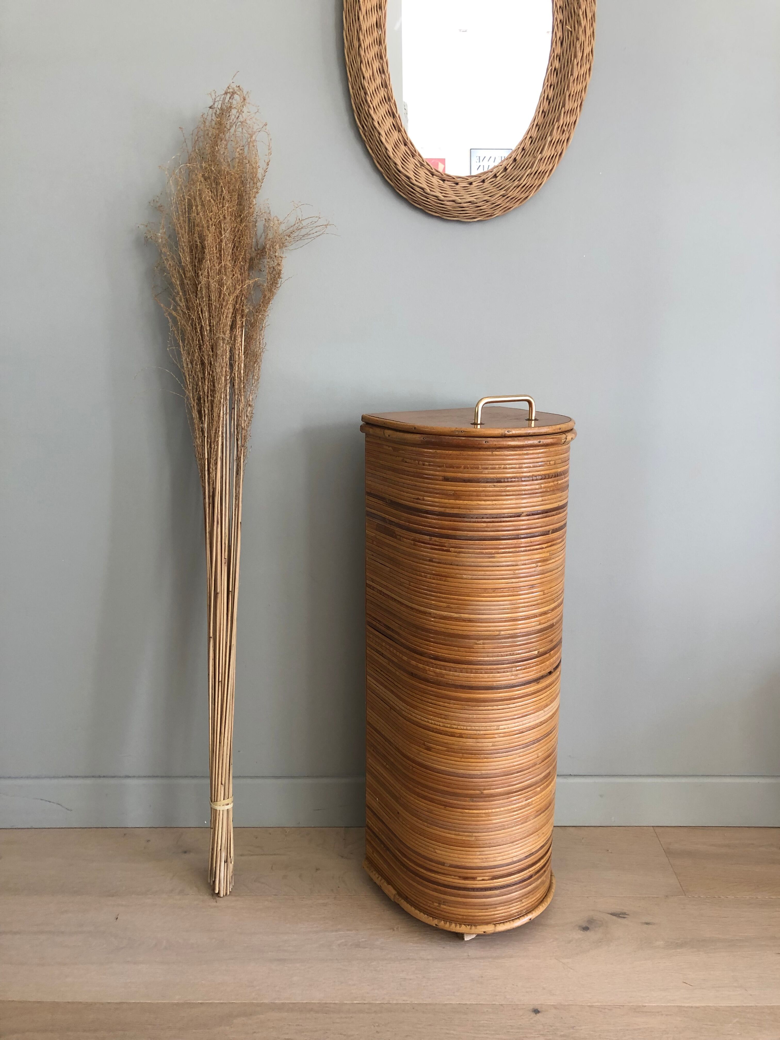 Bamboo bread hutch