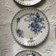 Flat plates and platter terre de fer sarreguemines uc flore model