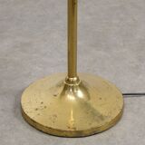 Mid-Century Arched Floor Lamp in Brass