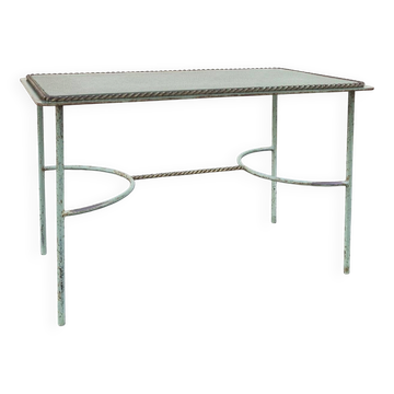 Glass and metal coffee table, Neoclassical/Art Deco