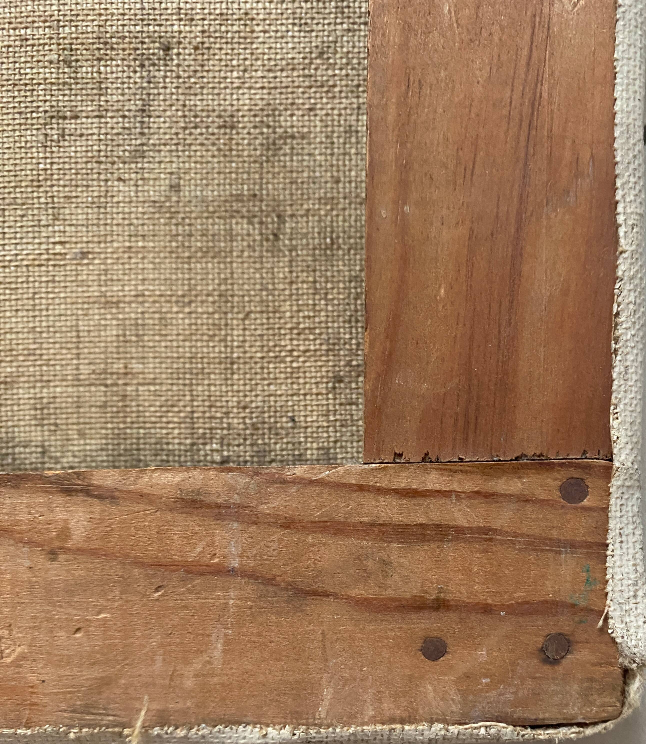 Painting "River bathed in light" HST Post impressionist signed