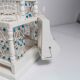 Oriental bird cage 1960 hand-painted wood and metal
