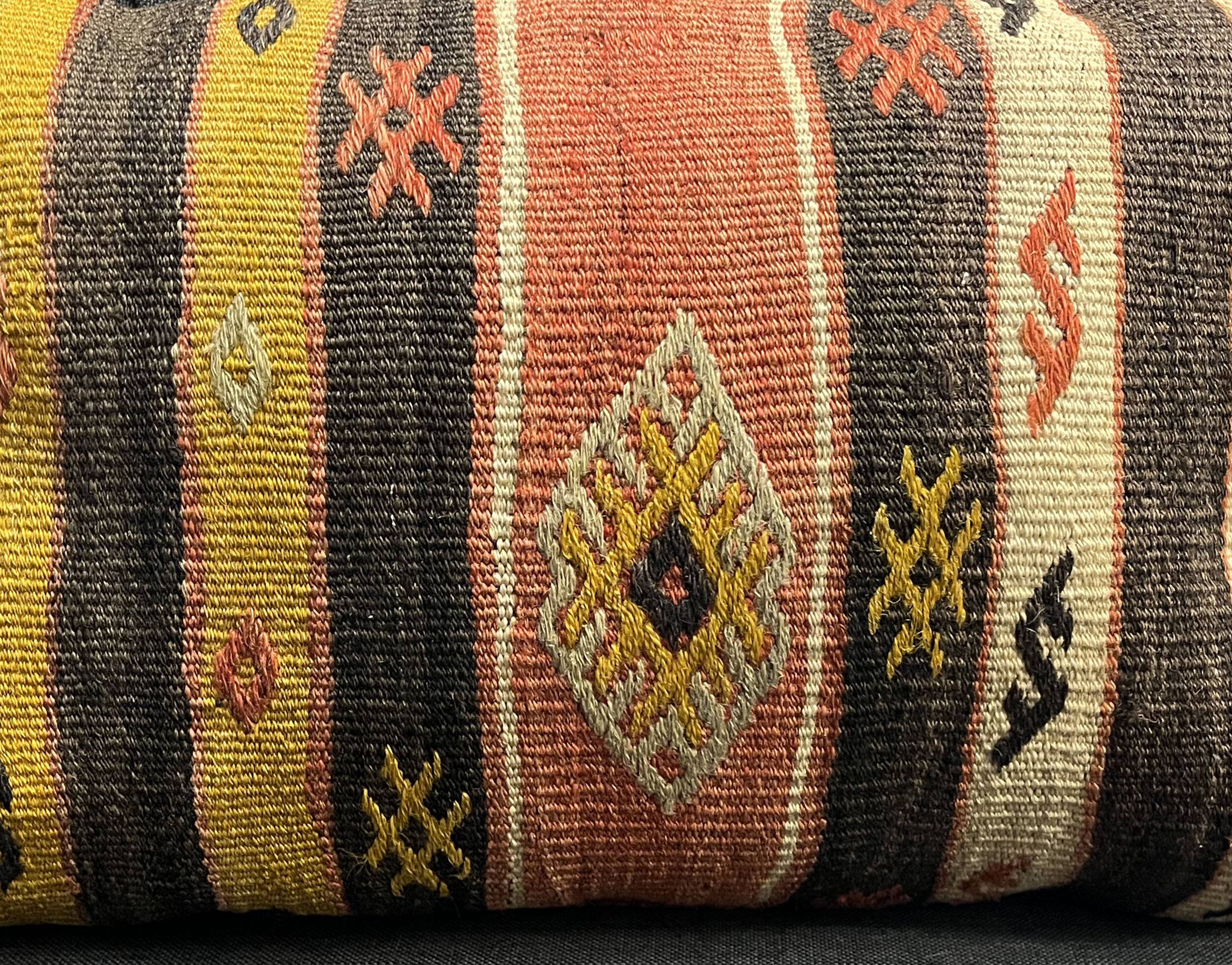 Handmade Striped Cushion