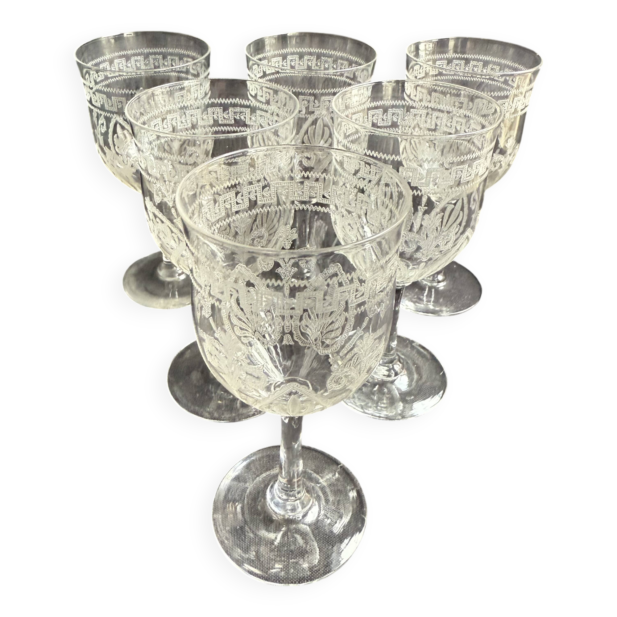 6 Wine glasses – Saint Louis Pasteur service