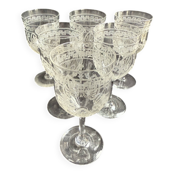 6 Wine glasses – Saint Louis Pasteur service