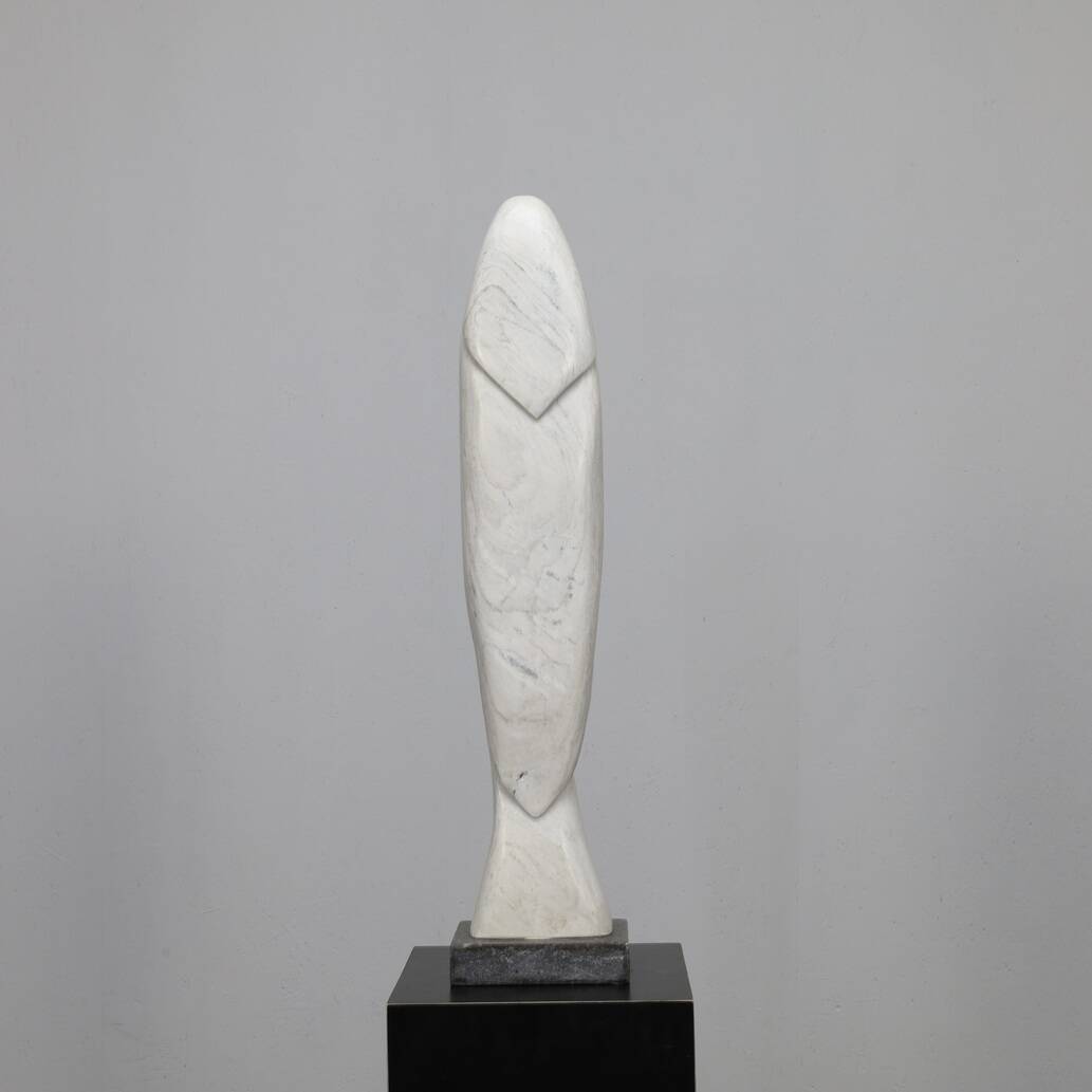 Marble Sculpture by Paul Simons, 1980s
