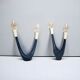 Mid-Century Atomic Era U-Shaped Table Lamps, 1950s, Set of 2