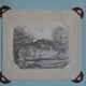 Dessin miniature au crayon circa 1910 campagne anglaise