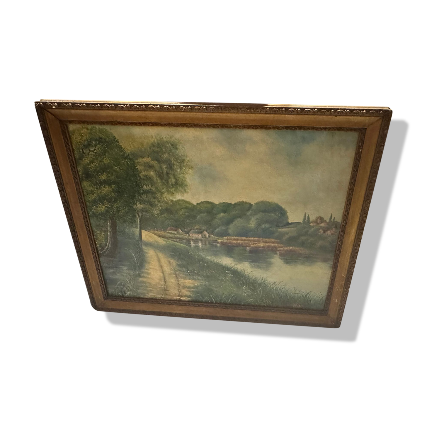 Huile sur panneau signé guitard