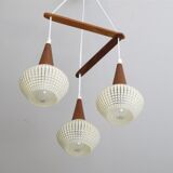 Danish boomerang luster in teak 1960