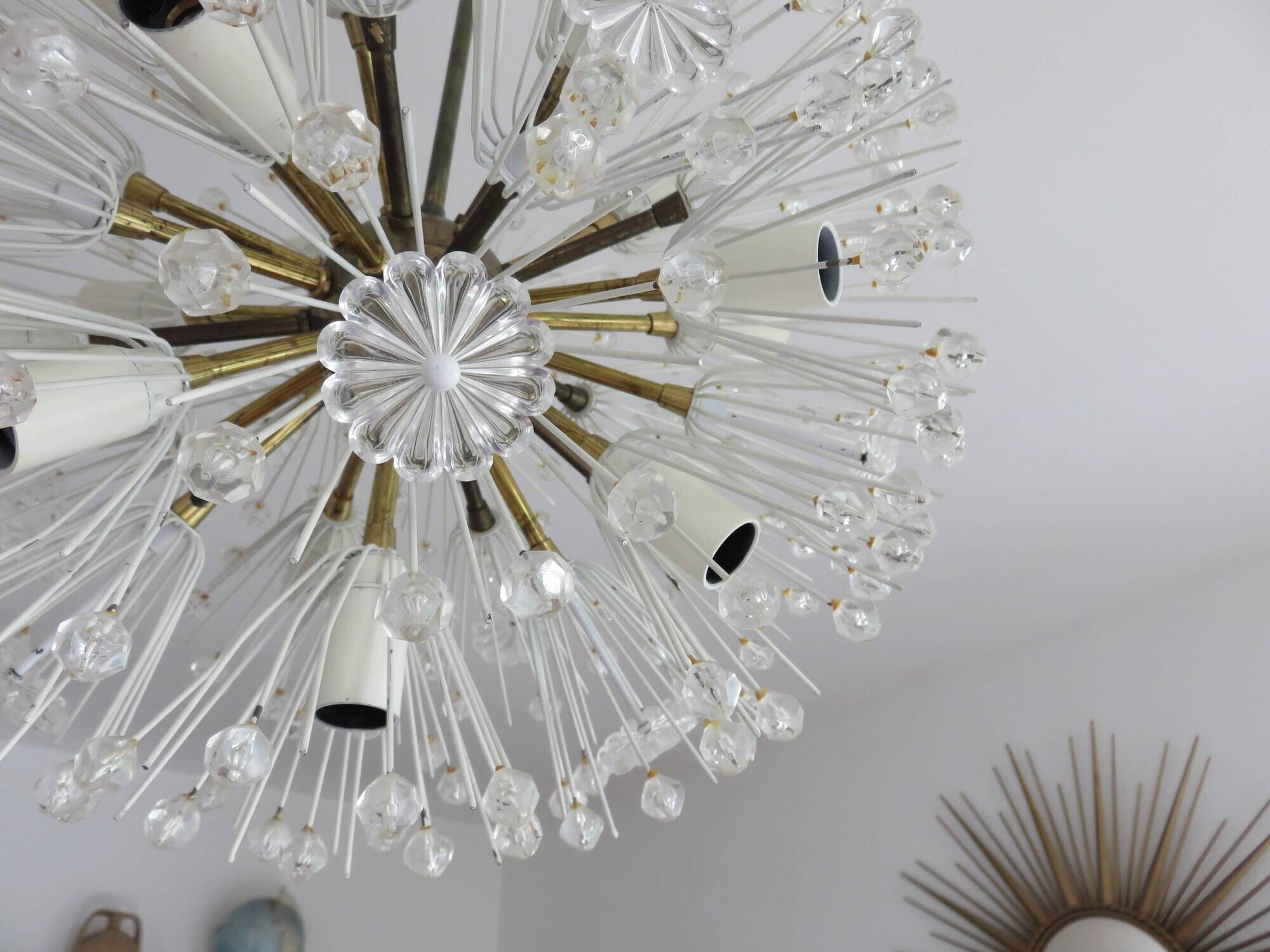 snowball, Dandelion, 17 lights, Emil Stejnar for Rupert Nikoll, Austria 50s