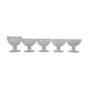5 coupes à champagne