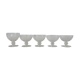 5 glasses of Baccarat France champagne glasses