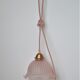 Walklight in curved glass – pink colors -