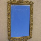 Antique bronze mirror 57x33cm