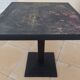 Vintage professional bistro table and its cast iron base