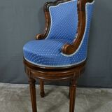 Louis XVI Style Beech Swivel Harpist Chair – Early 20th Century