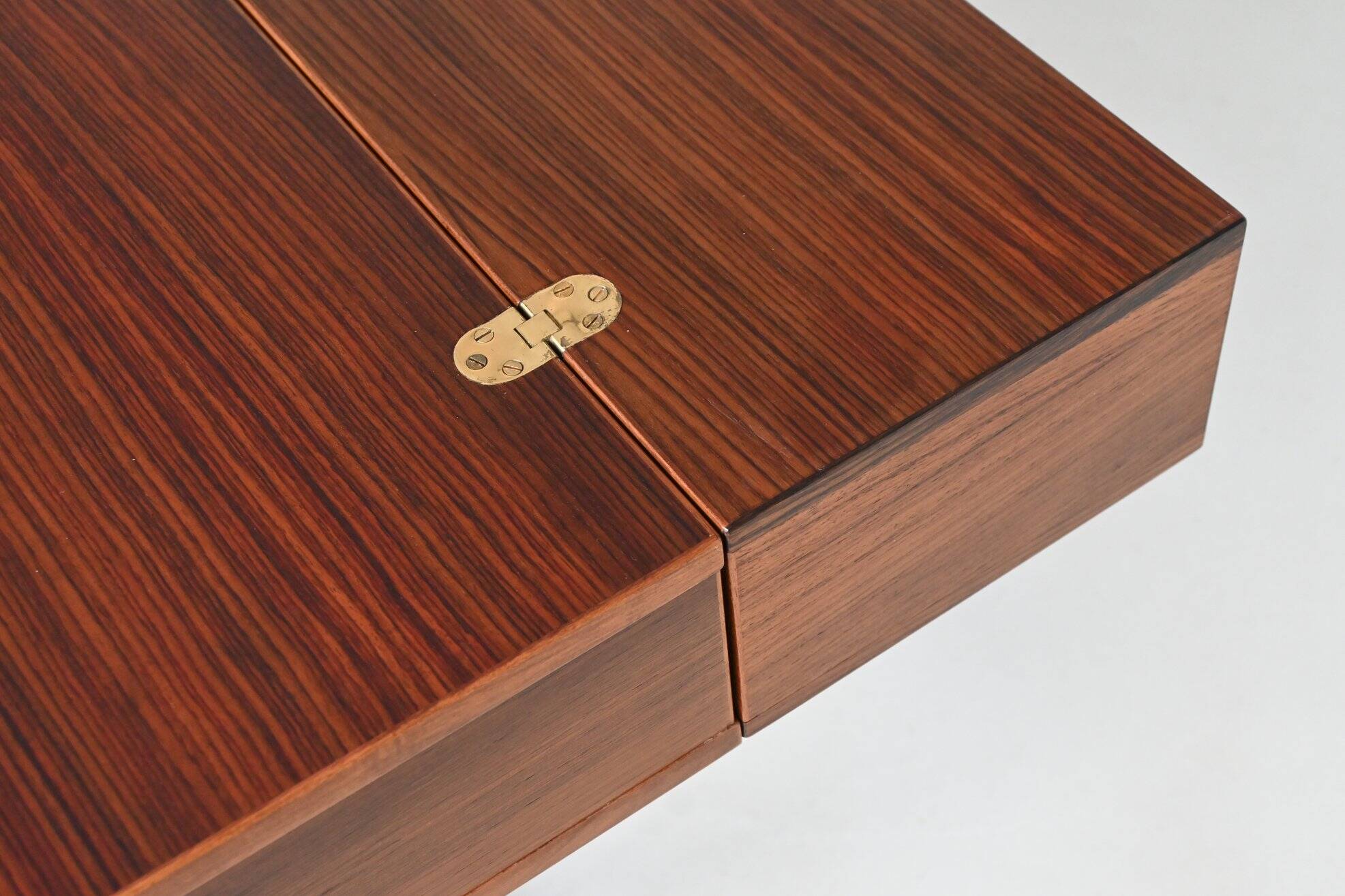 Bureau Peter Lovig Flip-Top Partners en palissandre, Lovig, Danemark, 1960