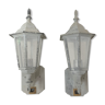 Pair of outdoor wall lamps