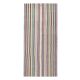 Tapis de couloir kilim turc vintage en laine et coton rose noué à la main