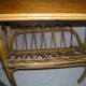 Rattan side table from the 1950s