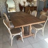 Monastery table with these medallion chairs and bistros