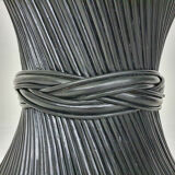 Bamboo and glass McGuire "Wheet" dining table, U.S.A, 1970's