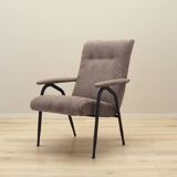 Grey armchair, Italian design, 1970s, production: Italy