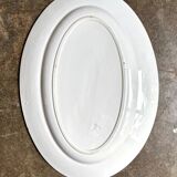 HB&Cie oval dish in blue ironstone, "Balzac" service