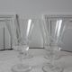 Set of 4 crystal wine glasses engraved 50-60s
