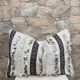 Housse de coussin Handira marocaine : Coussin berbère à sequins (60x40cm)