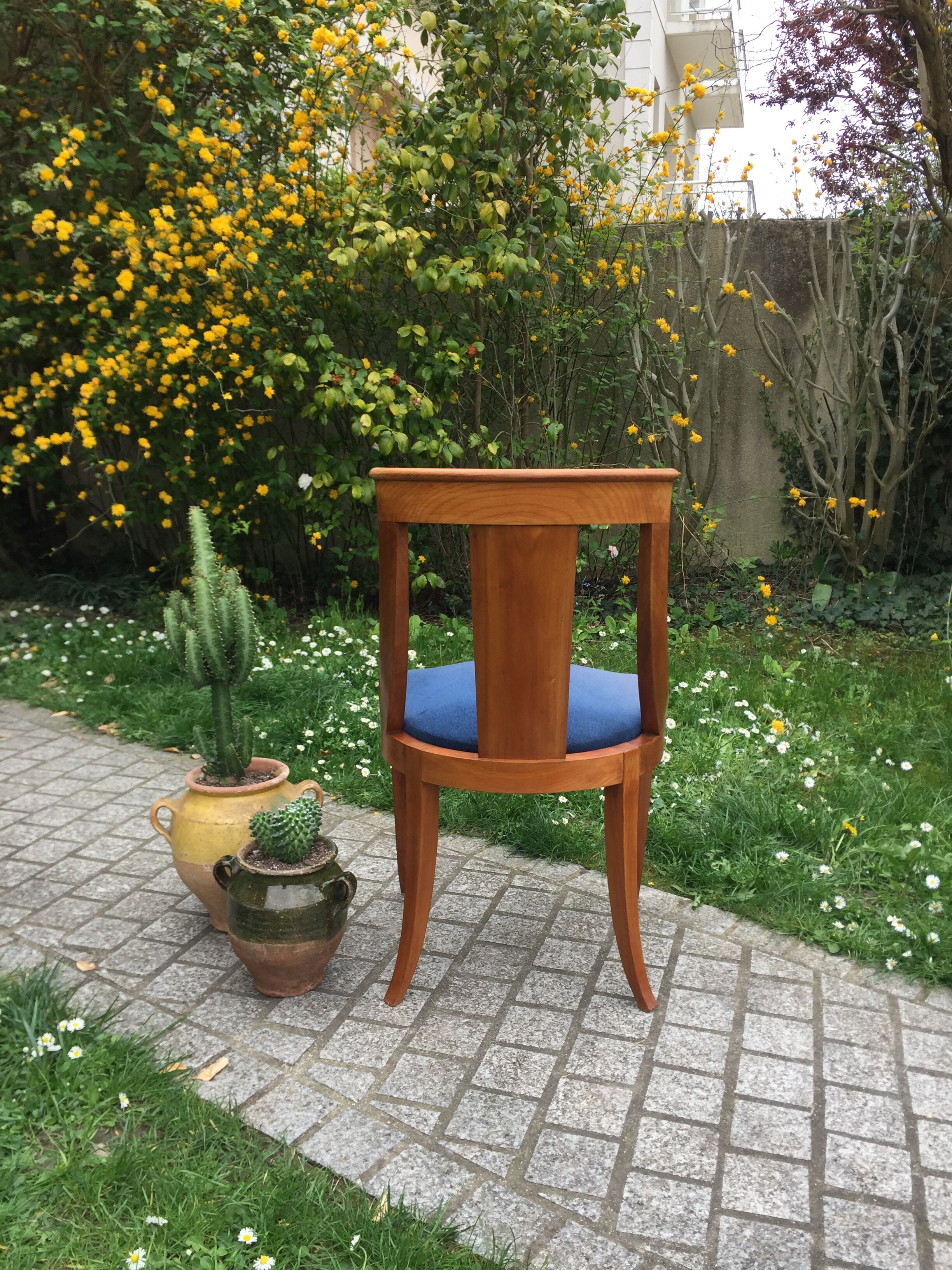 Walnut chair Empire style