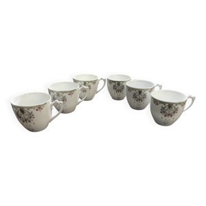 service 6 tasses Porcelaine